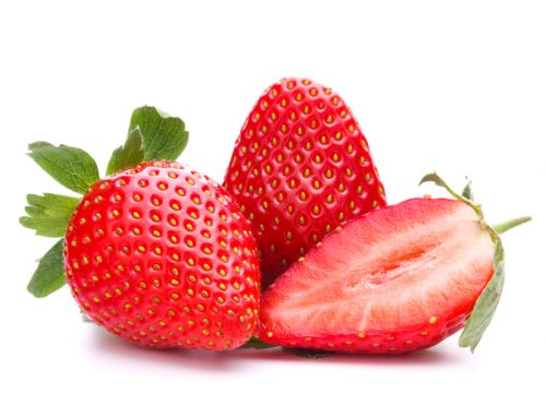 Strawberry isolated on white background cutout